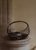 Panier argent Tressé