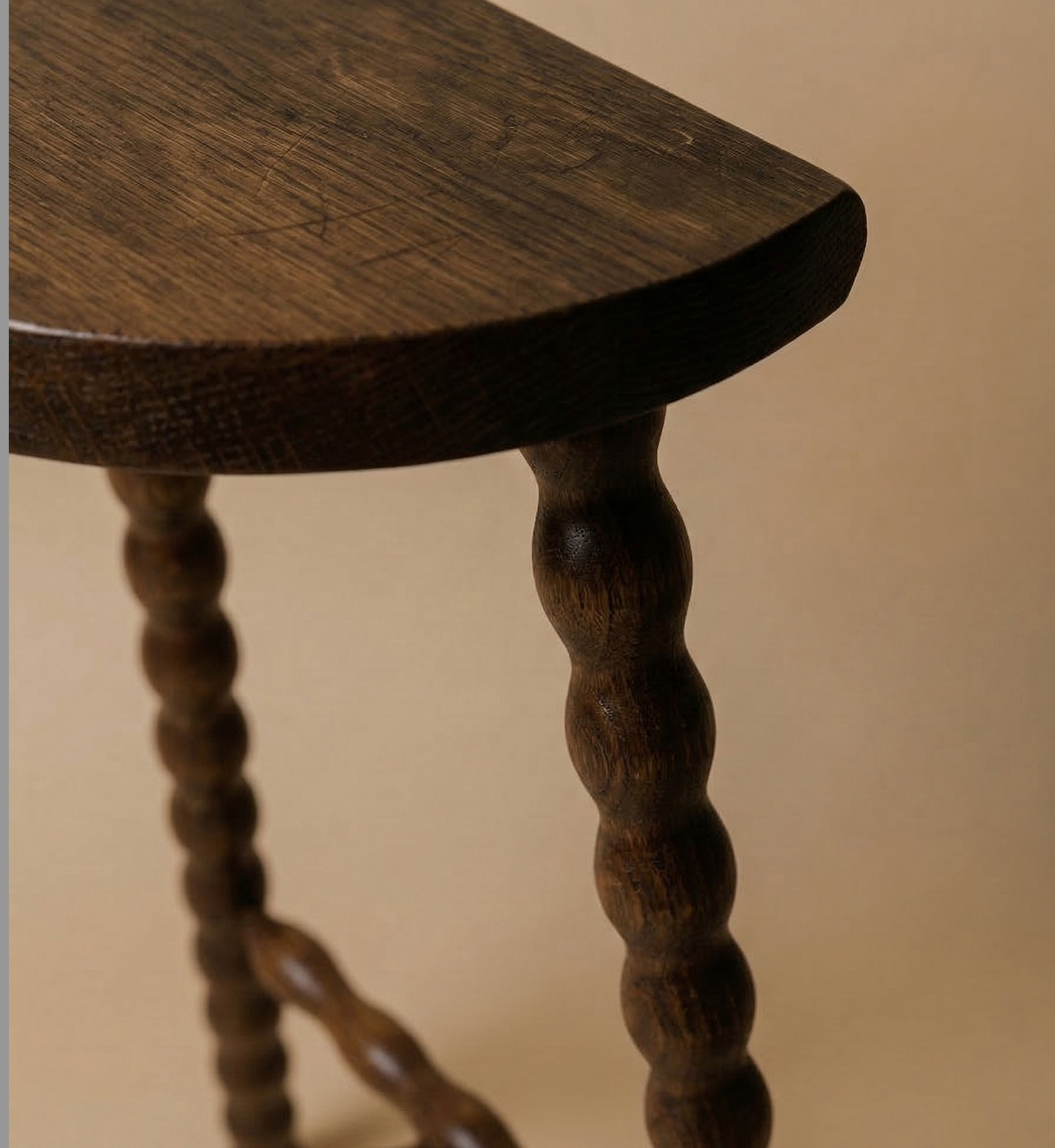 Tabouret Torsadé en bois