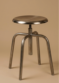 Tabouret Atelier en chrome