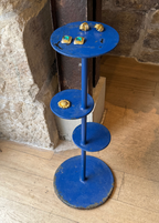 Porte Plantes Brut Bleu