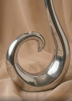 Vase Spiral Chrome