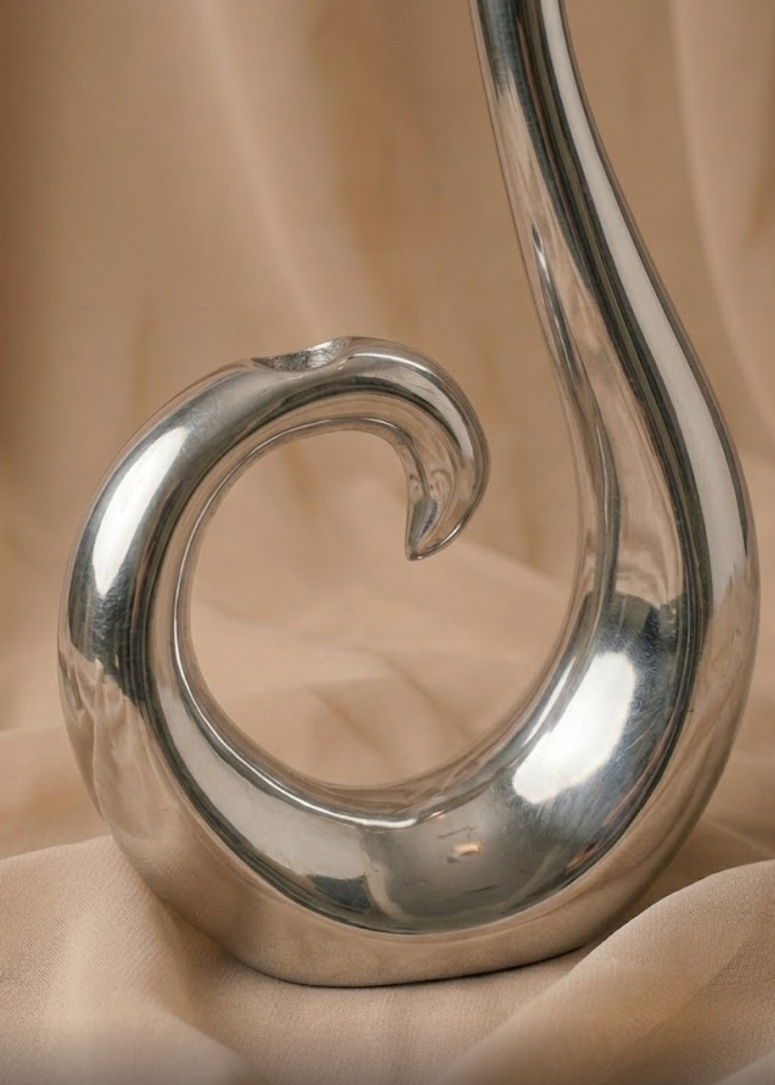 Vase Spiral Chrome