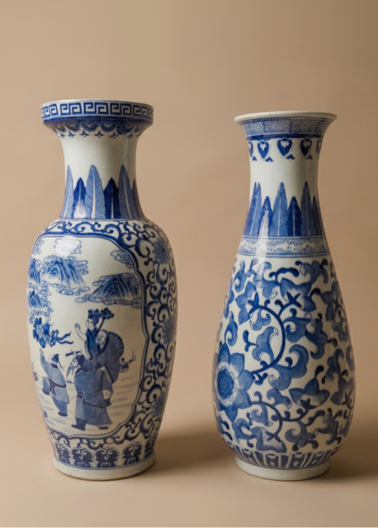 Paire de Vases Balustres Chinois