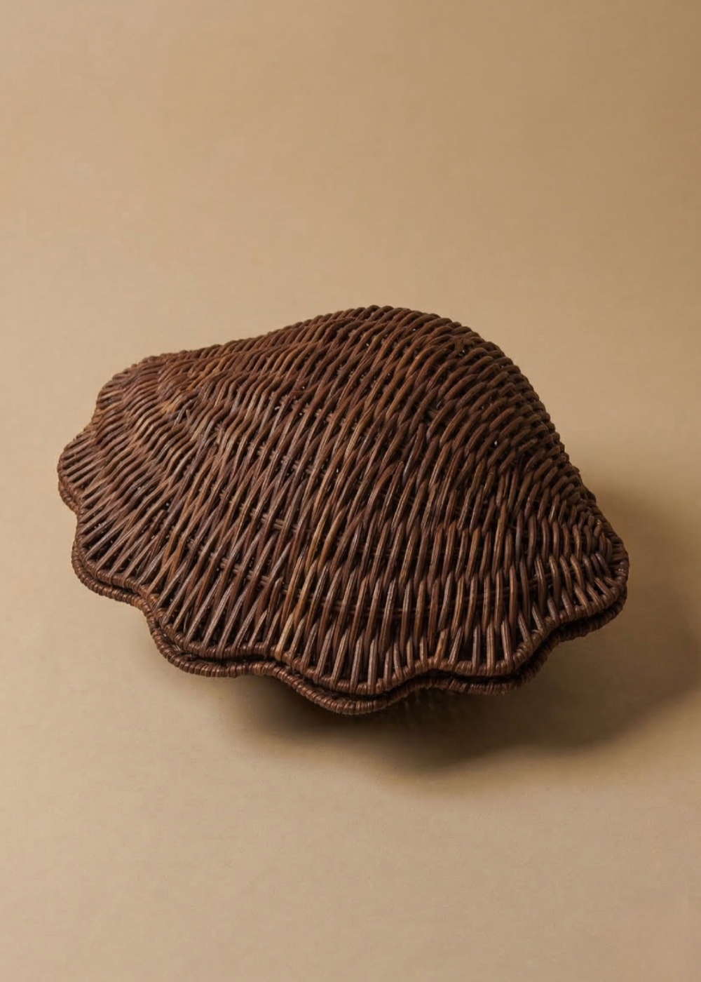 Panier Coquillage en osier tressé