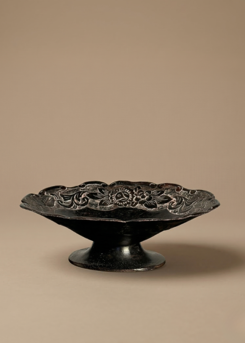 Coupelle Noir Floral