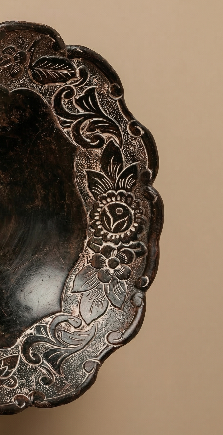 Coupelle Noir Floral