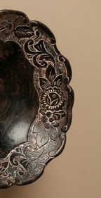 Coupelle Noir Floral