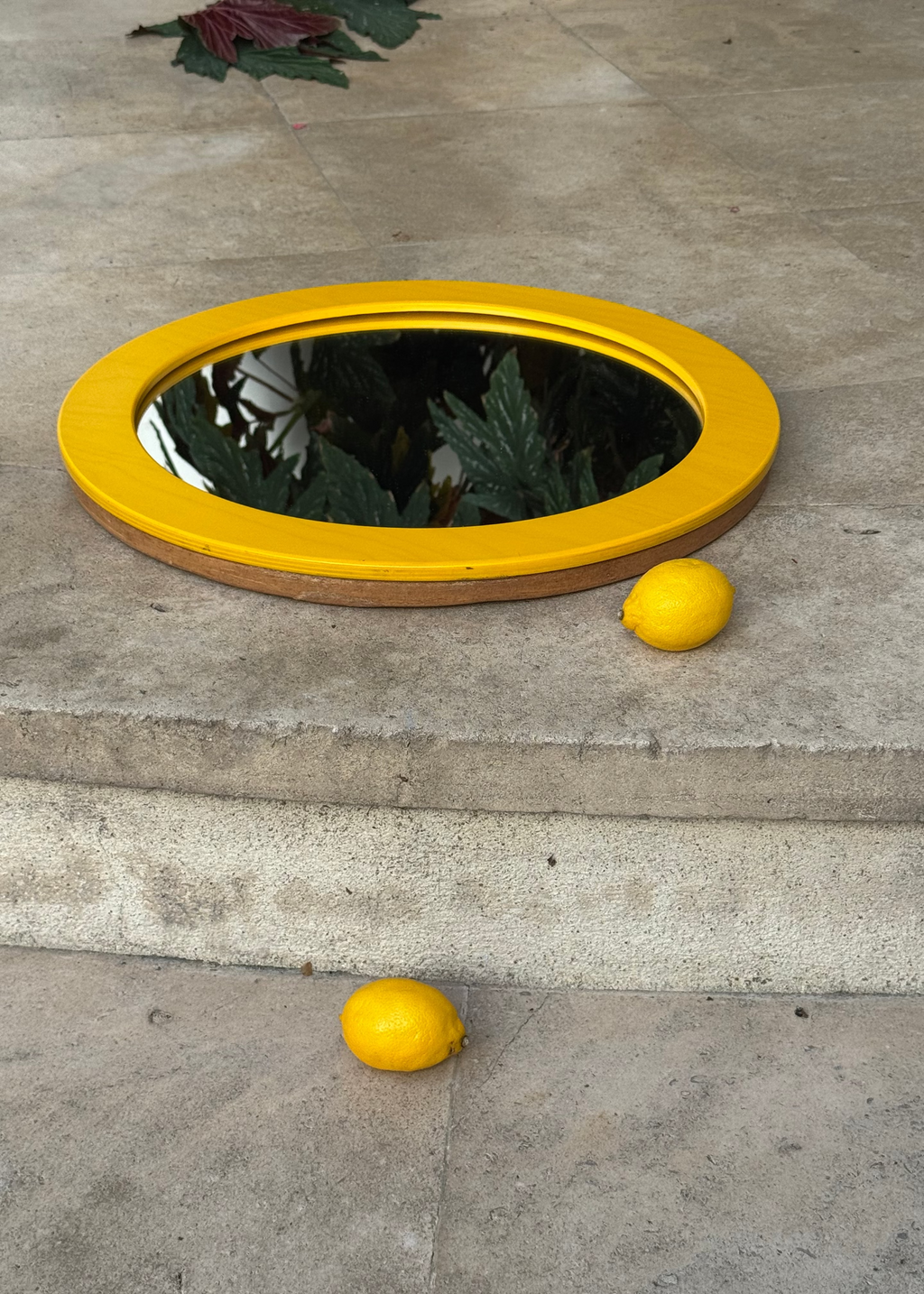 Miroir Rond Citron