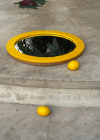 Miroir Rond Citron
