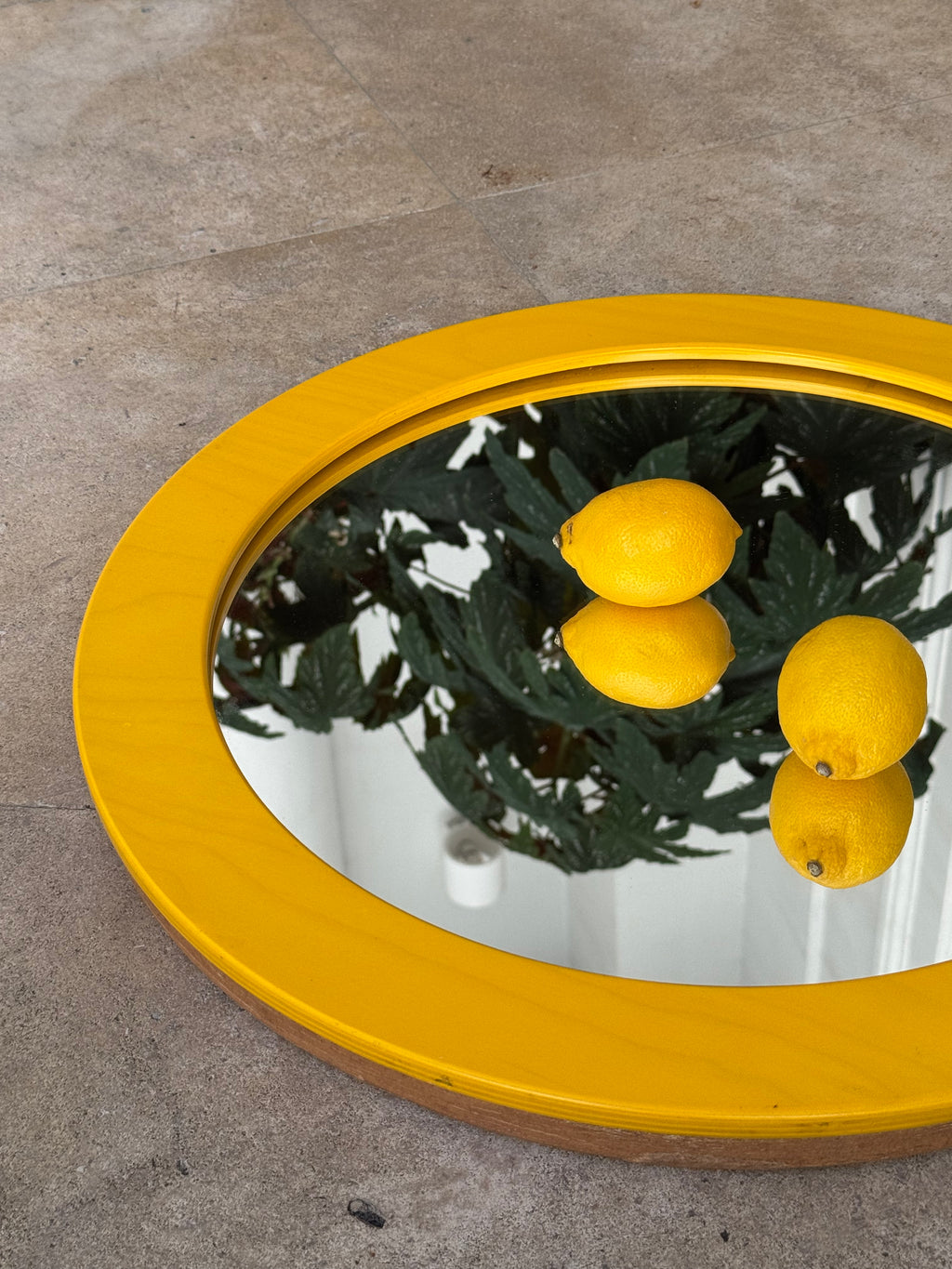 Miroir Rond Citron