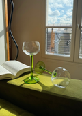 6 Verres à Vin verts