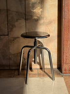 Tabouret Atelier en chrome