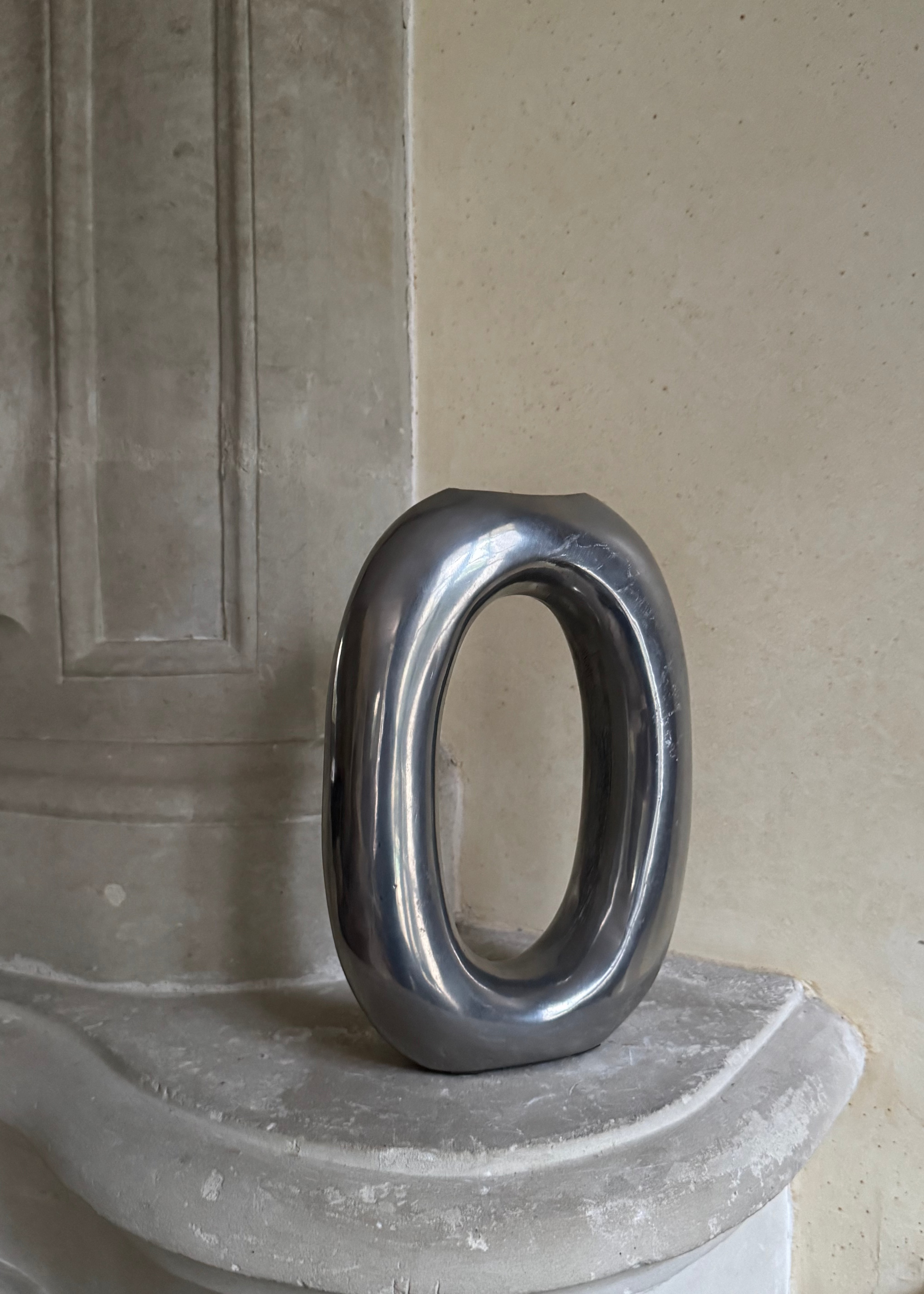 Vase Ellipse Chrome