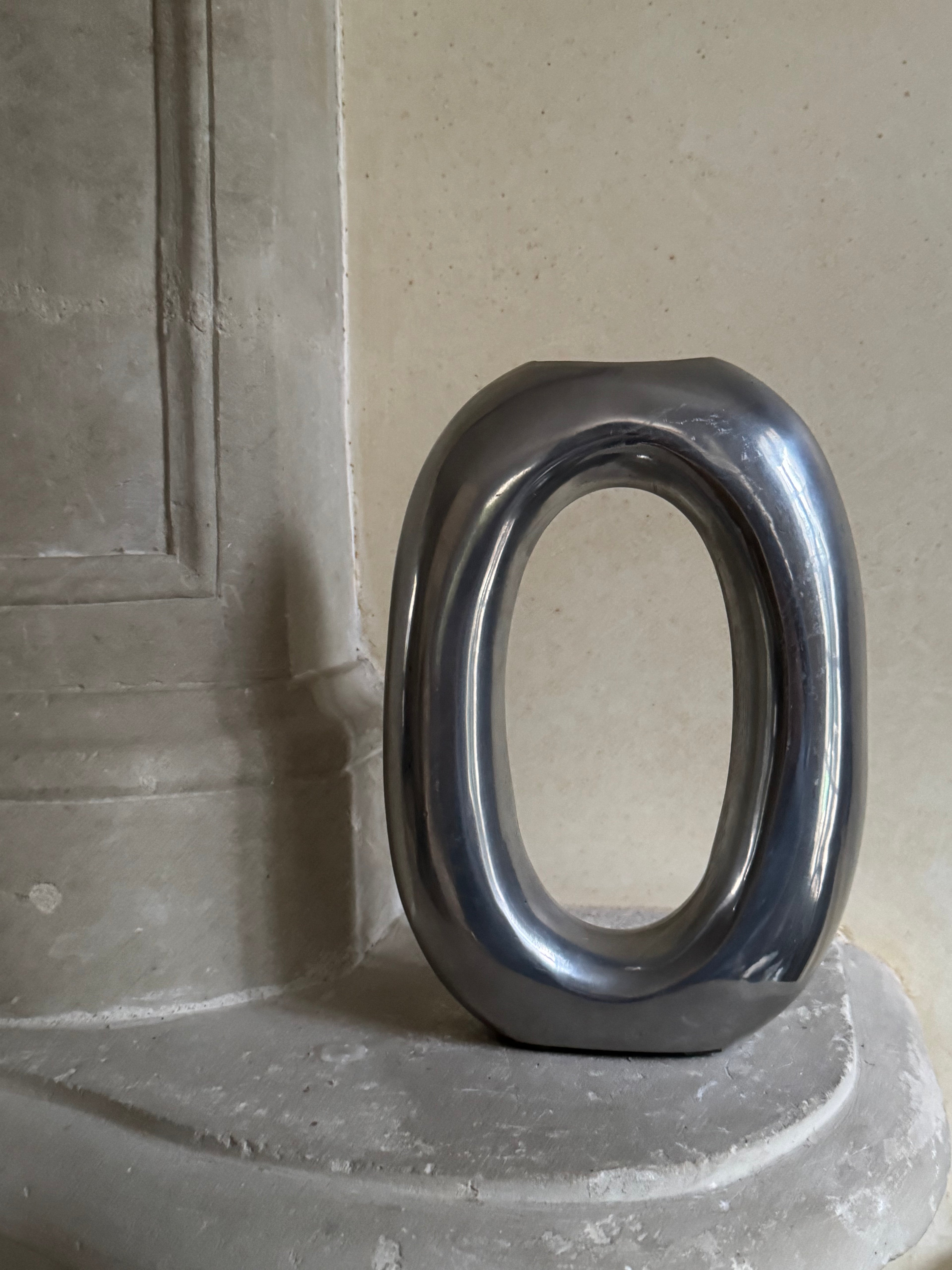 Vase Ellipse Chrome